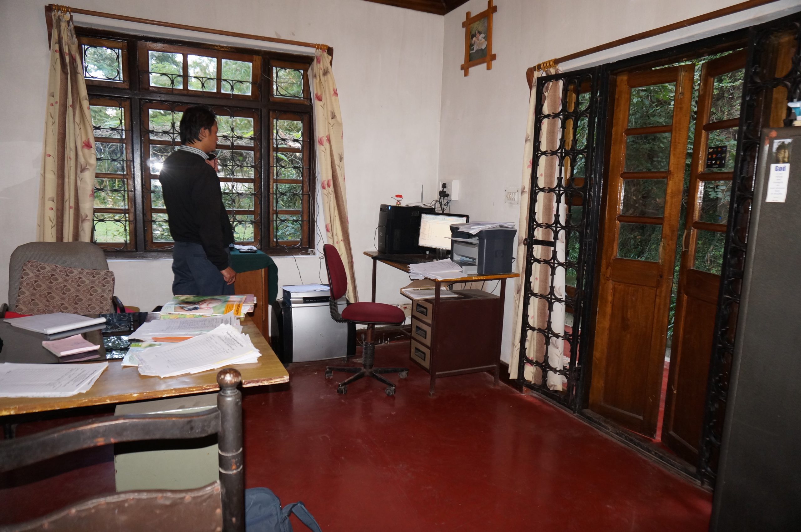 Arpan Karthak, manager, in the office at KAS